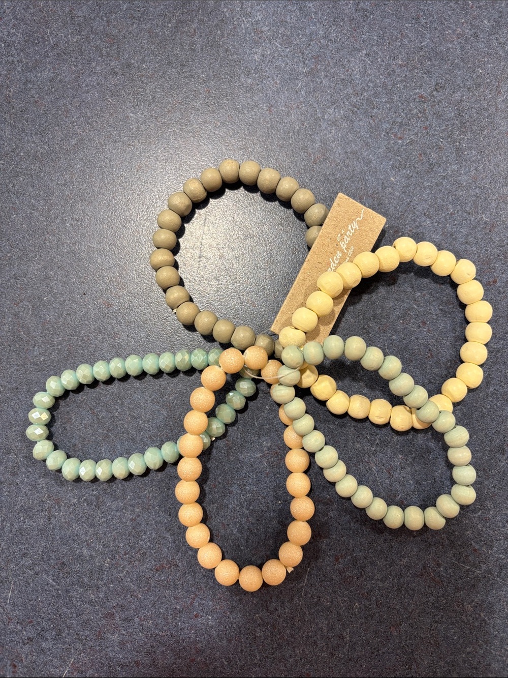 Stackable Beaded Stretch Bracelets in Earth and Pastel Tones
